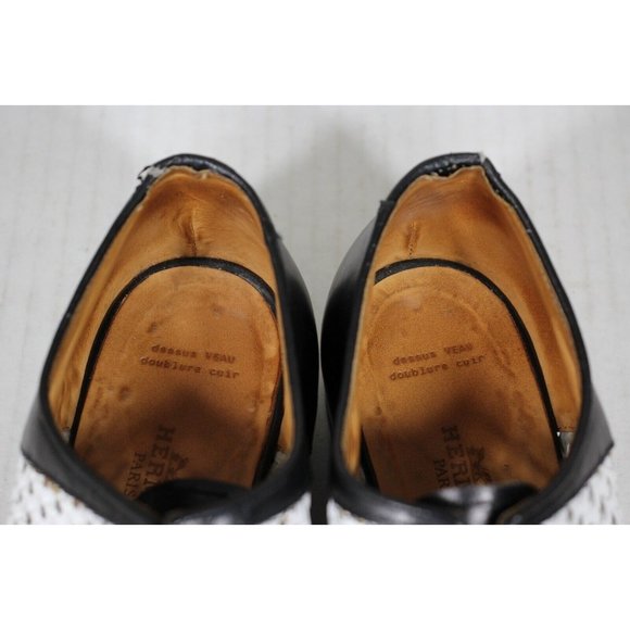 Hermes Weave Oxfords Rare Womens A1277 - Picture 10 of 11